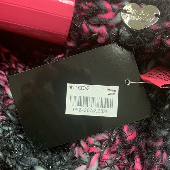 Betsey Johnson Cowl Scarf in Neon Pink • NWT! - Picture 7 of 9